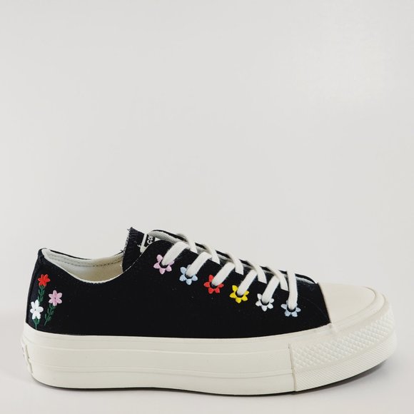 Converse CTAS Lift Ox Floral Embroidery Platform Sneakers A02566F NWT - Picture 2 of 6
